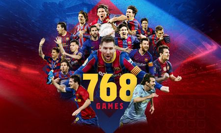 Lionel Messi se convirtió en el jugador con más partidos jugados en el Barcelona, con 768 encuentros, superando la marca de Xavi Hernández. Lionel Messi se convirtió en el jugador con más partidos jugados en el Barcelona, con 768 encuentros, superando la marca de Xavi Hernández.