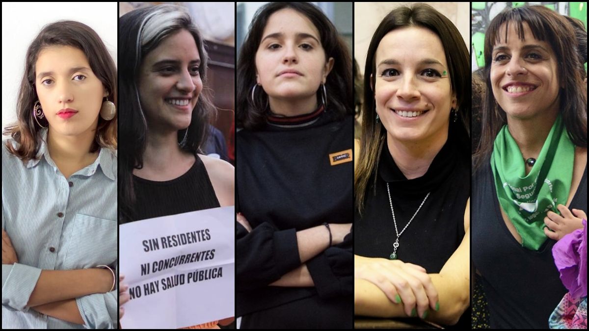 De izquierda a derecha: Agustina Donnet