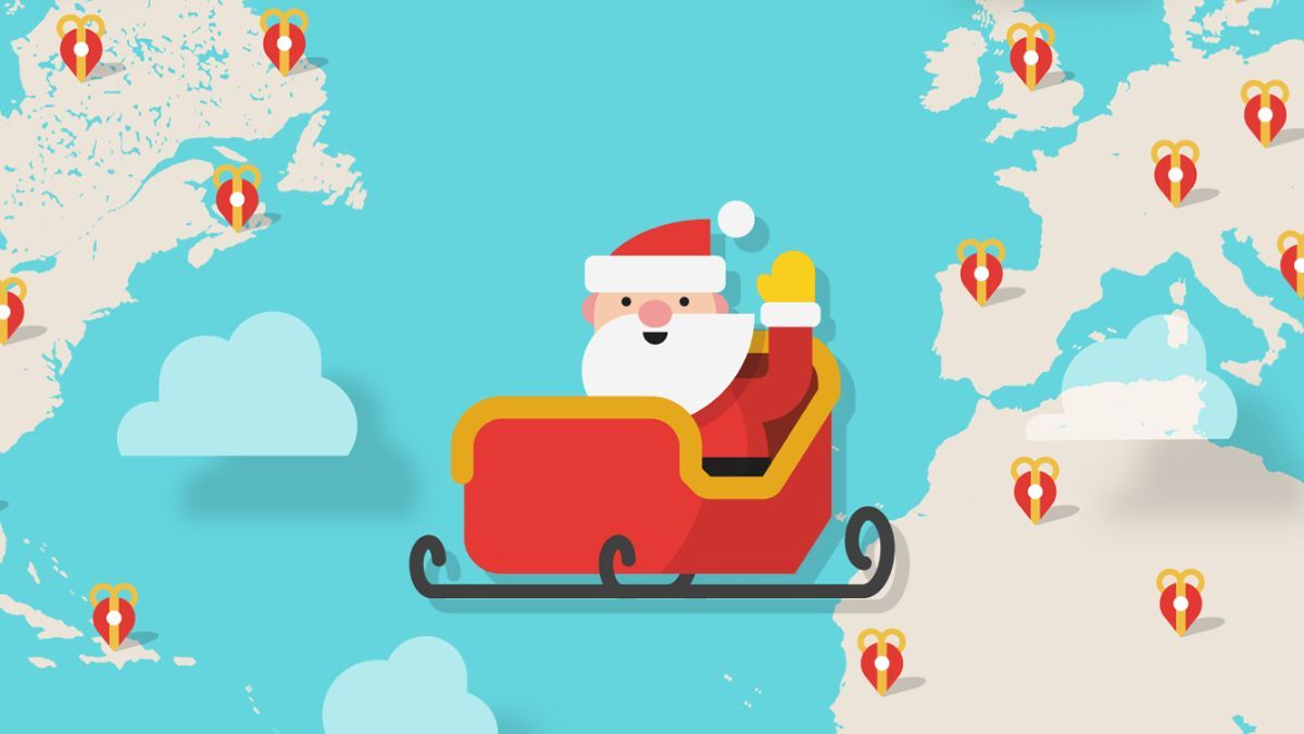 El recorrido de Papá Noel se adapta a cada huso horario del planeta.
