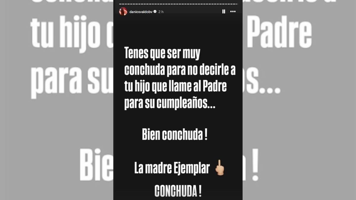 Daniel Osvaldo apuntó contra Jimena Barón. Daniel Osvaldo apuntó contra Jimena Barón.
