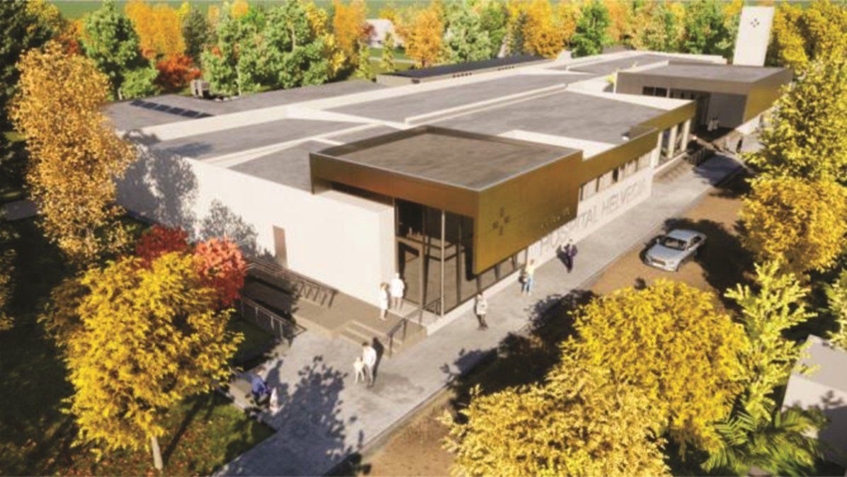 El proyecto de renovación del hospital de Helvecia.