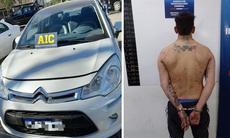 El joven fue trasladado a la sede de la AIC por orden de Fiscalía de Rosario. Además, se le secuestró el auto. El joven fue trasladado a la sede de la AIC por orden de Fiscalía de Rosario. Además, se le secuestró el auto.