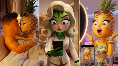 Wanda Nara llegó a las frutinovelas: la historia de Wanda Melón, Mango Icardi y Tati Ananá