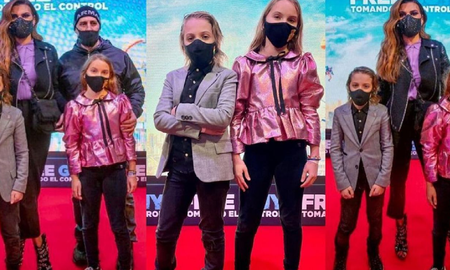 Los hijos de Flor de la V, sorprendieron con un look glam rock