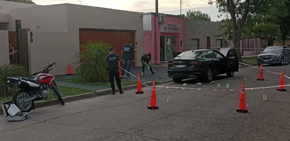 La escena del crimen de Mauricio Cordara, en la ciudad de Colón, Buenos Aires. Hasta allí llegaron los sicarios de la ciudad de Rosario.
