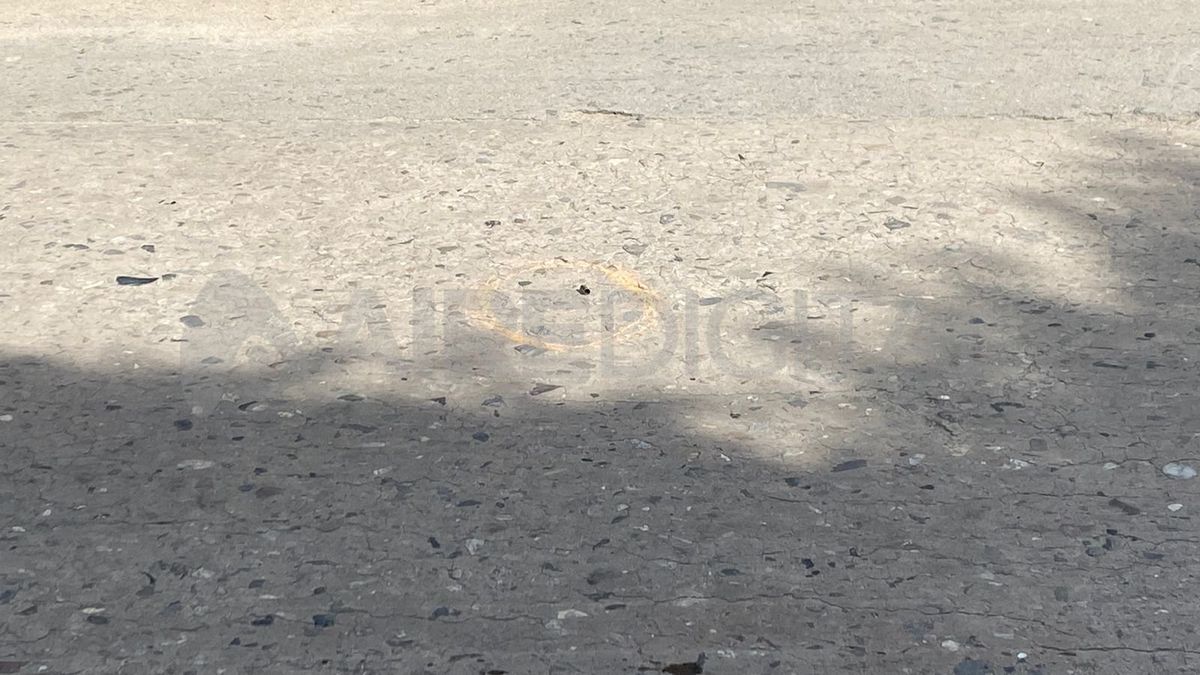 Las vainas servidas que quedaron en el lugar del ataque.