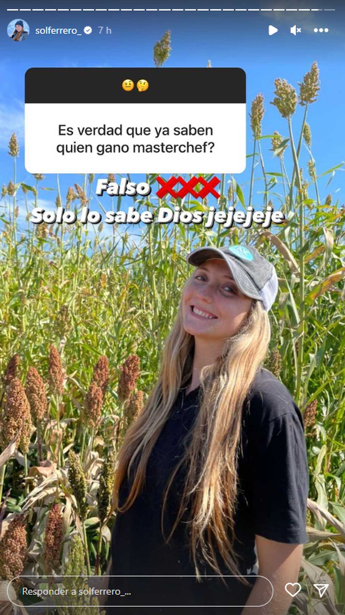 María Sol Ferrero habló de la final de MasterChef. María Sol Ferrero habló de la final de MasterChef.