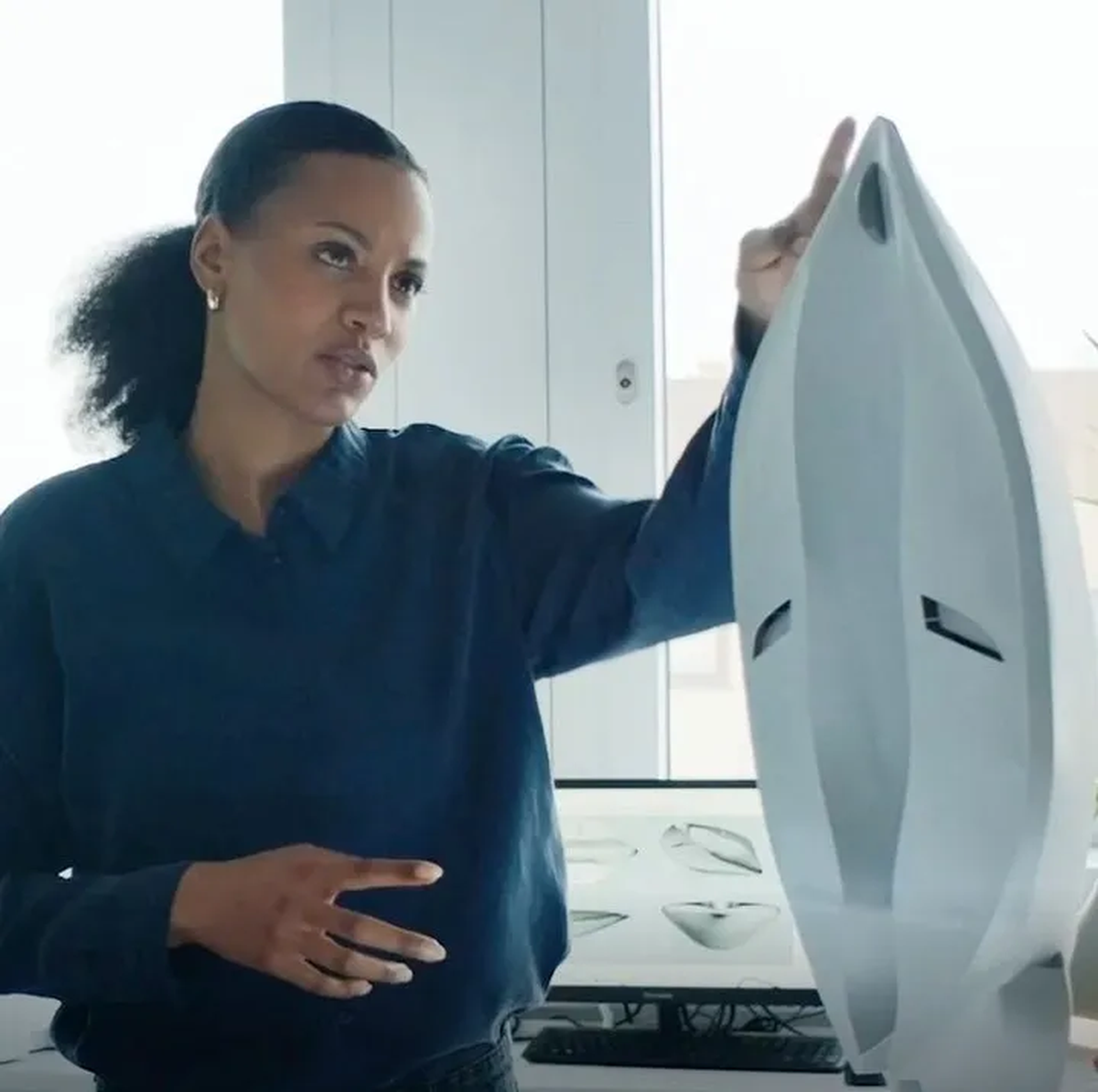 La directora de la agrupación WBF Aeronautics, Lucía Hartmann, determinó que el diseño crea poca resistencia cuando la nave abandona la atmósfera de la Tierra.