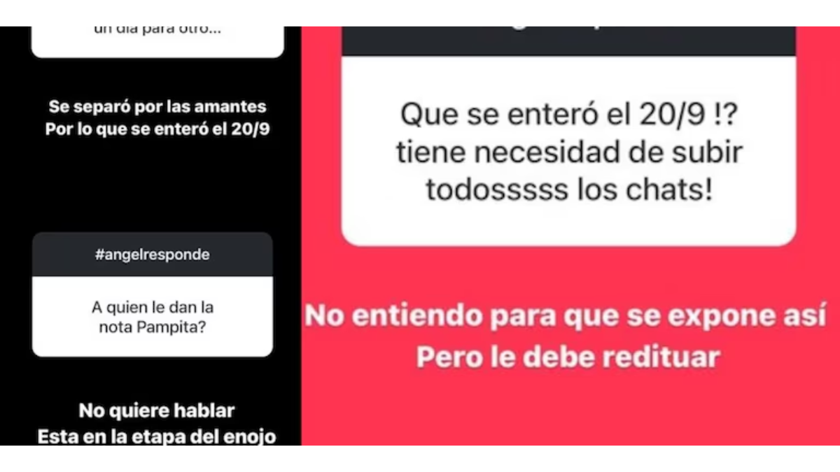 La palabra de Ángel de Brito tras la separación de Pampita y Roberto García Moritán. La palabra de Ángel de Brito tras la separación de Pampita y Roberto García Moritán.