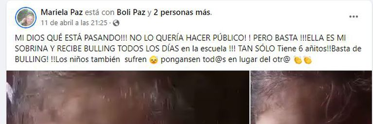 El posteo que hizo público el caso. (Foto: Facebook).