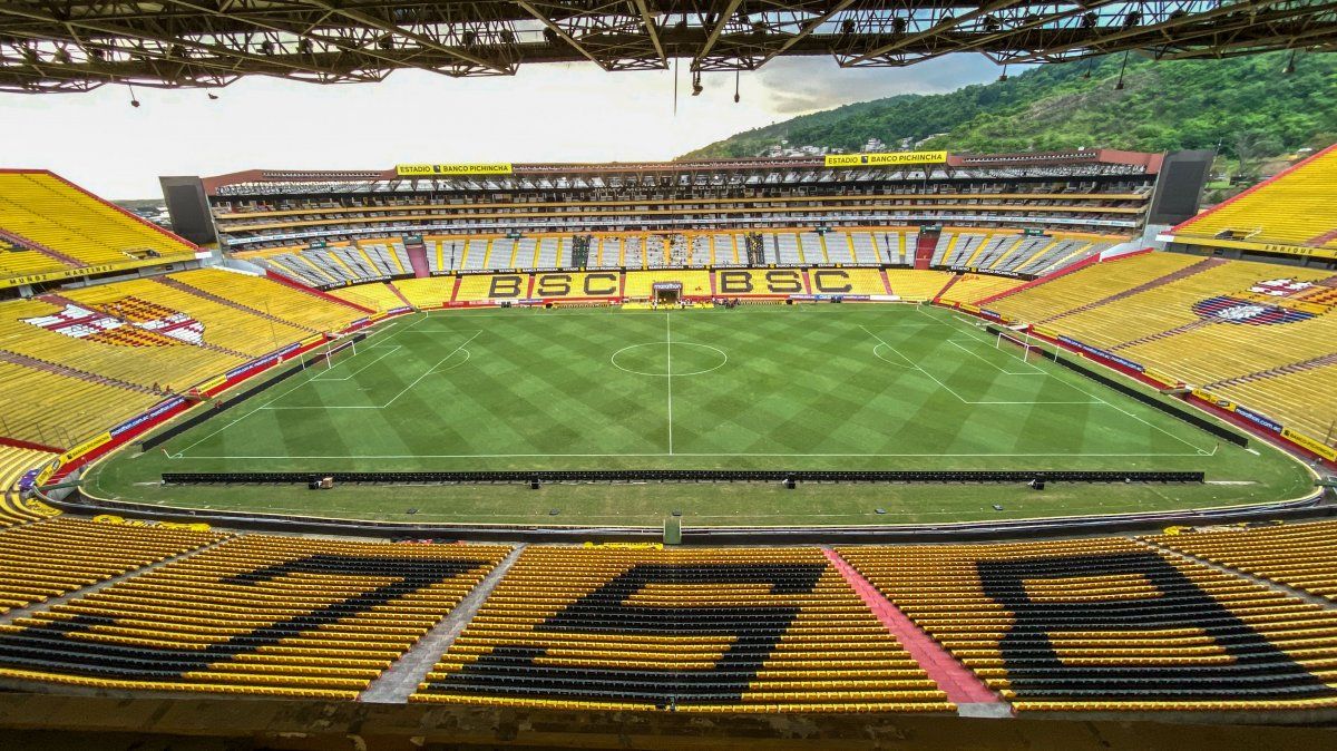 El Estadio Monumental Banco Pichincha puede albergar a casi 60.000 espectadores.