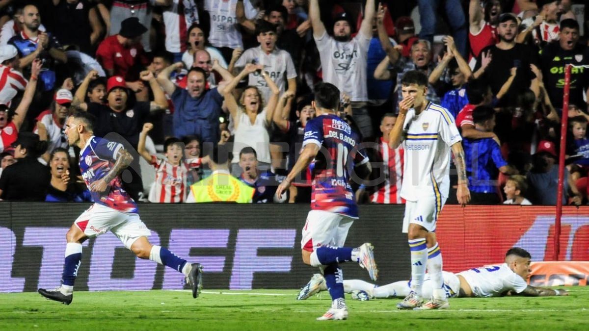 Fragapane fue el héroe de Unión y le dio el empate ante Boca en la última del partido.