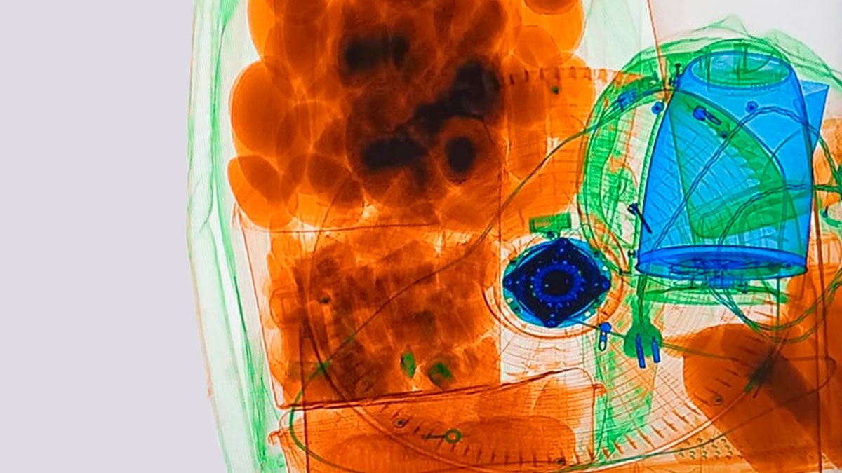 Por más mínimo que sea el objeto -en este caso una llave para abrir esposas que se ve en la parte inferior de la imagen-, nada pasa desapercibido para los scanners.