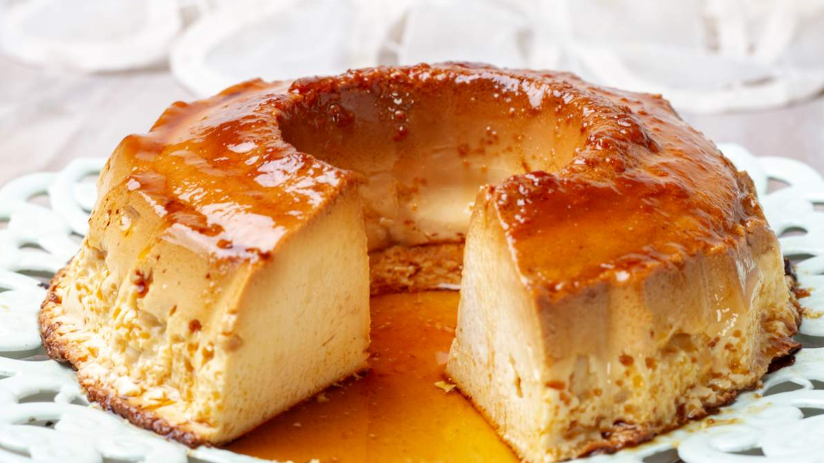 Receta fácil de flan en 15 minutos con 4 ingredientes que tenés en la cocina