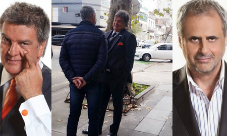 Luis Ventura casi choca a Jorge Rial en pleno barrio de Palermo Luis Ventura casi choca a Jorge Rial en pleno barrio de Palermo