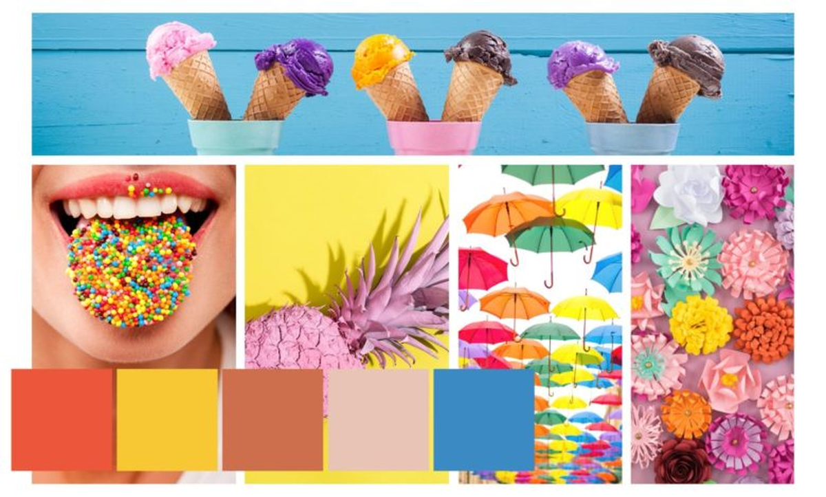 Podés hacer tu moodboard físicamente o digitalmente. Pero antes de comenzar, elegí palabras claves que transmitan lo que querés sentir.