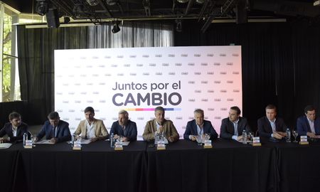 El encuentro de los dirigentes de Juntos por el Cambio. El encuentro de los dirigentes de Juntos por el Cambio.