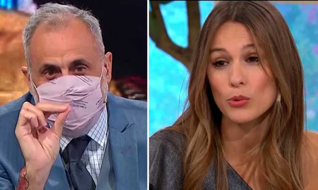 Jorge Rial, el conductor de TV Nostra hizo caso omiso de la protesta que hizo Pampita, tras la restricción de la presencialidad. Jorge Rial, el conductor de TV Nostra hizo caso omiso de la protesta que hizo Pampita, tras la restricción de la presencialidad.