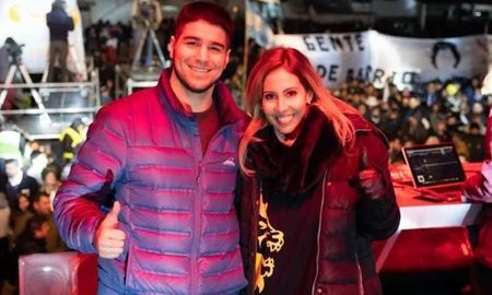 Agustín Pellegrini junto a la diputada nacional Romina Diez. Agustín Pellegrini junto a la diputada nacional Romina Diez.