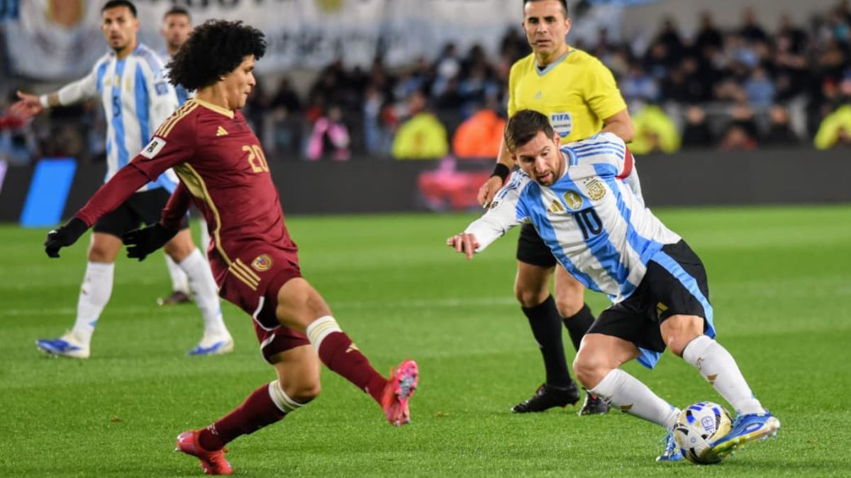 Argentina iguala 0 a 0 ante Venezuela en el Monumental.
