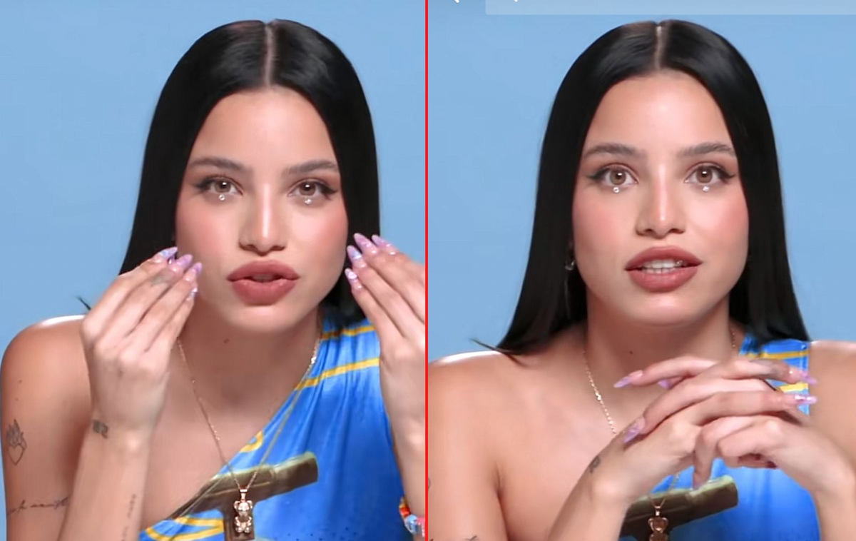 Emilia Mernes sacó su propia línea de brillos para los ojos y fue criticada por los precios.