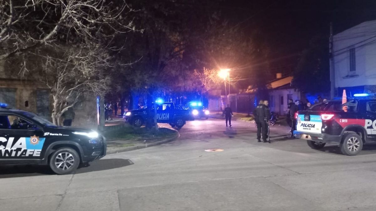 El despliegue policial tras la balacera en barrio Guadalupe