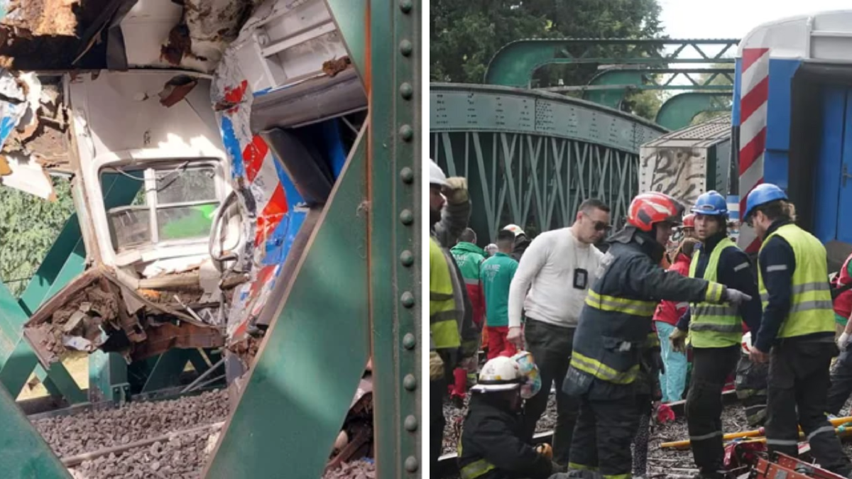 Las impactantes imágenes del choque de trenes en Palermo.