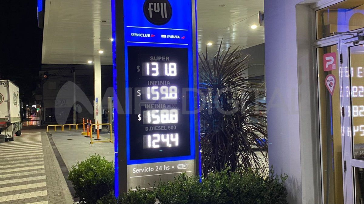 YPF actualizó el valor de los combustibles desde este lunes.