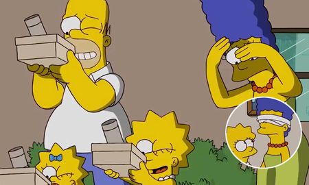 El divertido experimento de Los Simpson para mirar el eclipse de Sol este lunes. El divertido experimento de Los Simpson para mirar el eclipse de Sol este lunes.
