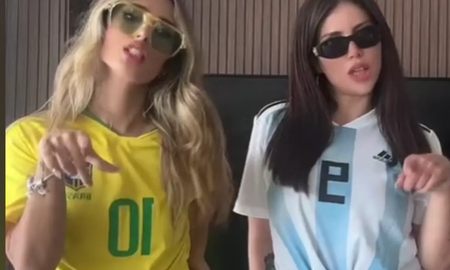 Wanda Nara y Julieta Poggio sorprendieron con el baile viral oficial de O bicho vai pegar Wanda Nara y Julieta Poggio sorprendieron con el baile viral oficial de O bicho vai pegar
