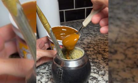 Dulce de leche al mate: la combinación más argentina que se hizo viral en redes sociales. Dulce de leche al mate: la combinación más argentina que se hizo viral en redes sociales.