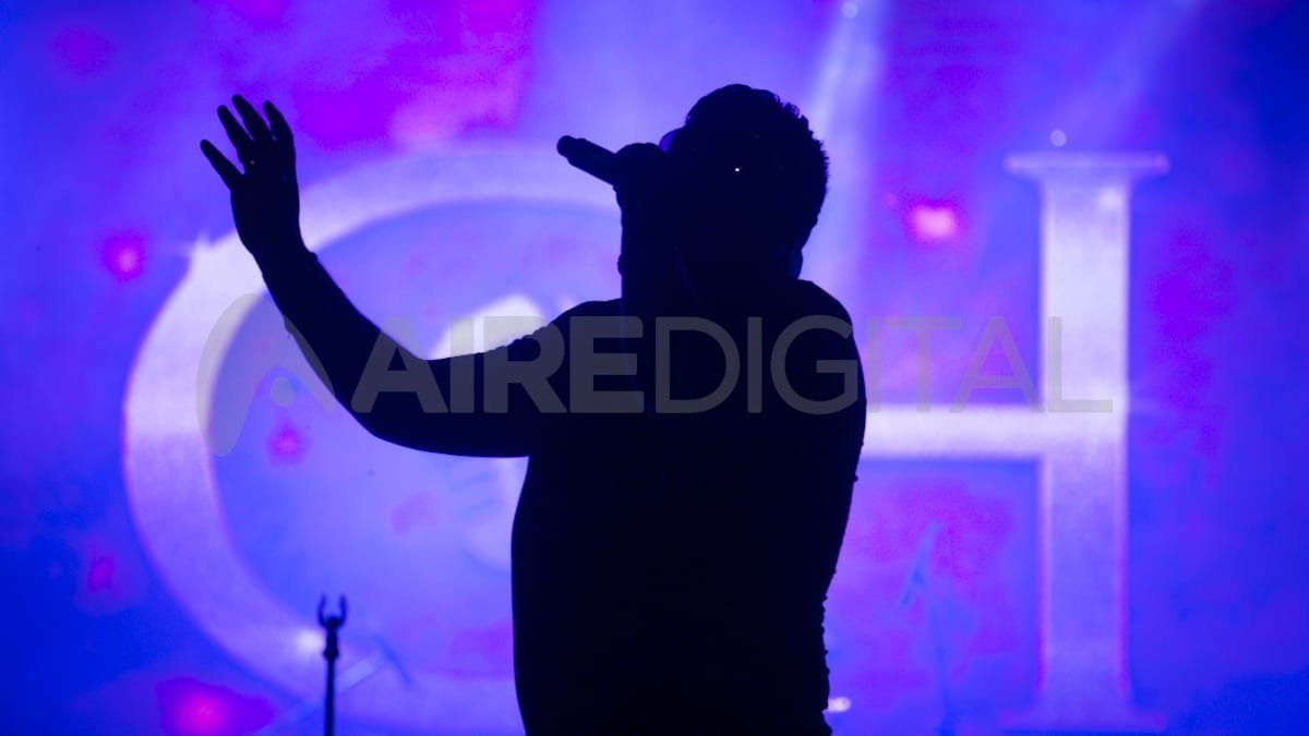 Coty Hernández, anoche durante su presentación en el Festival de Guadalupe.