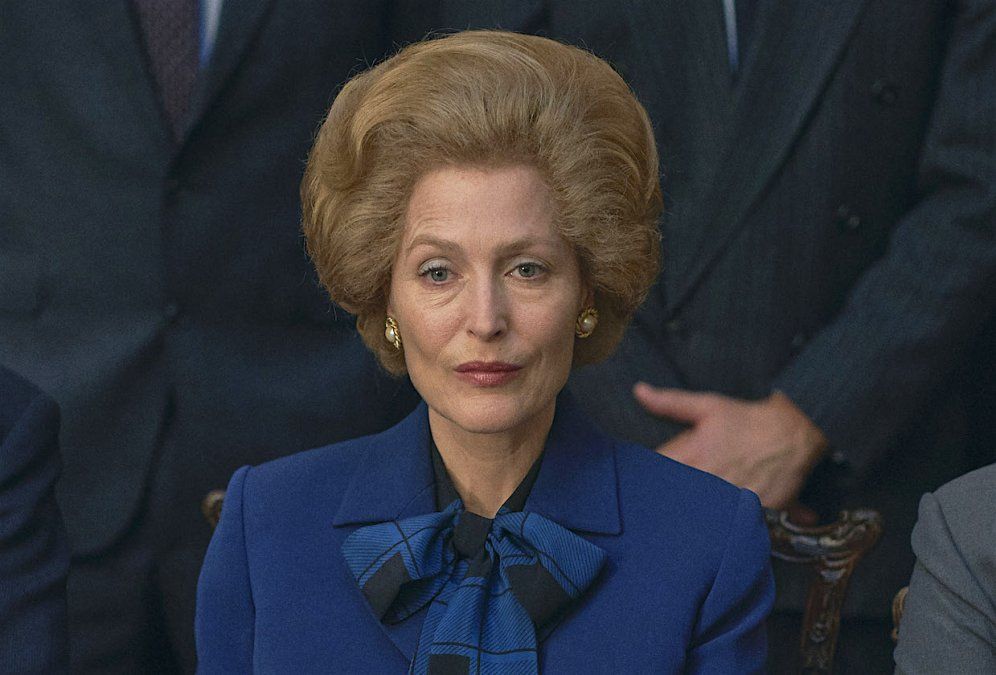 Gillian Anderson como Margaret Thatcher.&nbsp;