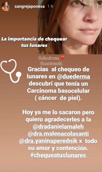 El posteo de la China Suárez que generó confusión.