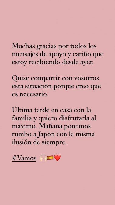 Recibió mucho apoyo.