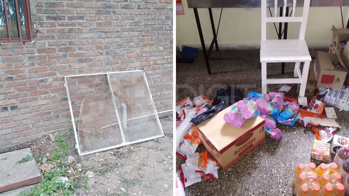 Rompieron tres candados de tres puertas y accedieron a la cantina y al depósito.