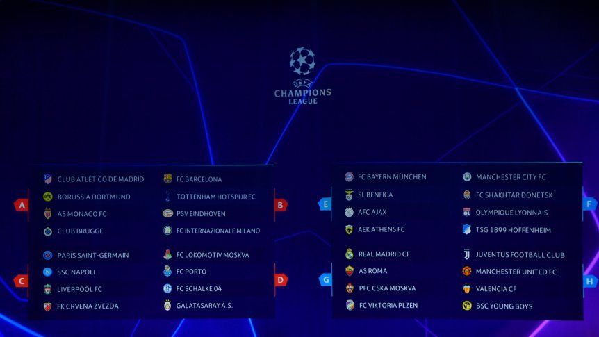 Así quedaron los grupos de la Champions