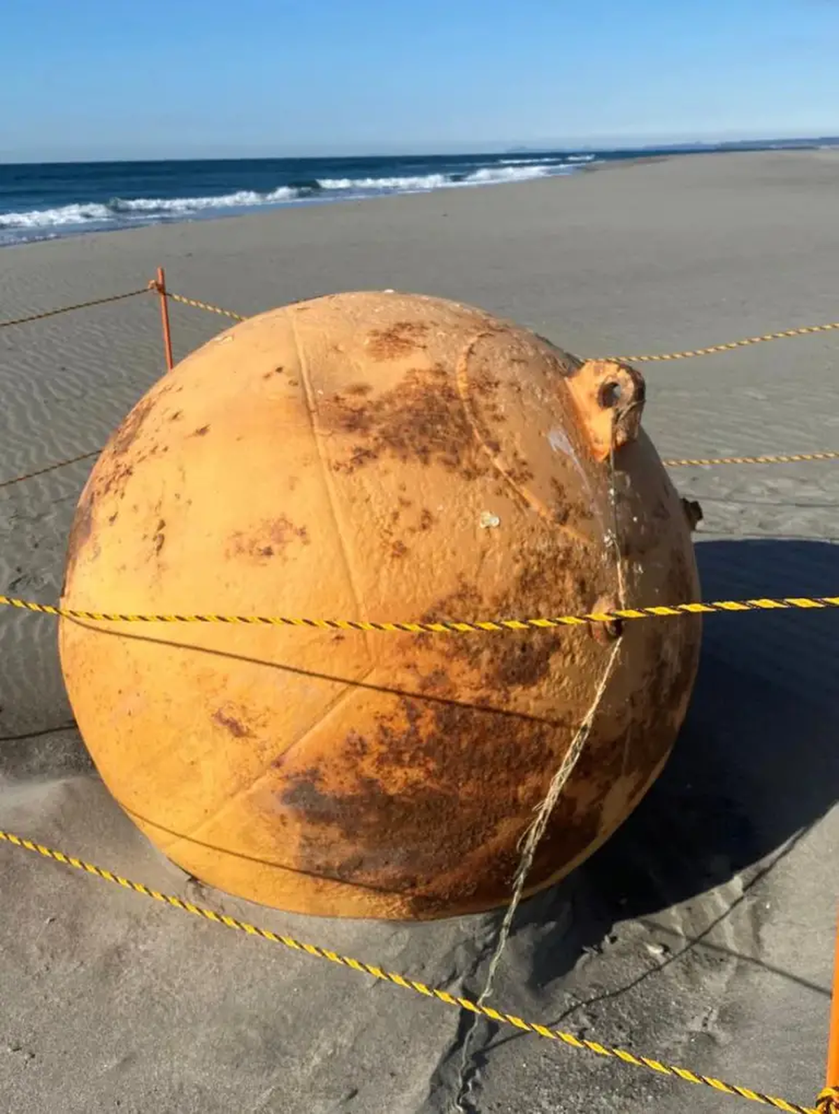 Se analizó el interior de la esfera con rayos X. Foto: Reuters.