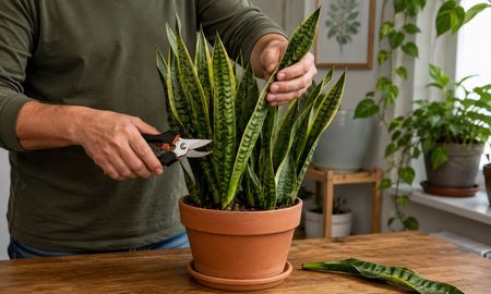 En otoño, la lengua de suegra necesita una poda mínima y solo de mantenimiento. En otoño, la lengua de suegra necesita una poda mínima y solo de mantenimiento.