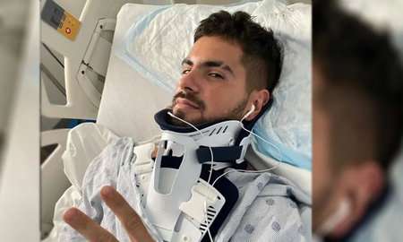 Fer Vázquez mostró las imágenes del terrible accidente que sufrió Fer Vázquez mostró las imágenes del terrible accidente que sufrió