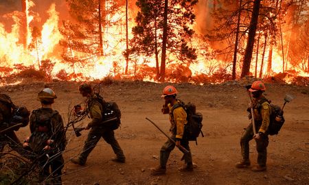 Cerca de 1.700 bomberos luchan contra un incendio que ya consumió casi 17 mil hectáreas de bosque en California Cerca de 1.700 bomberos luchan contra un incendio que ya consumió casi 17 mil hectáreas de bosque en California