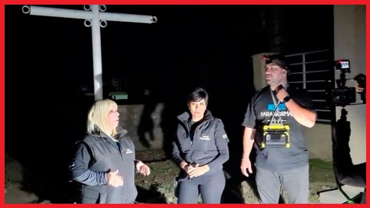 Fueron al cementerio de Salta para hacer un video