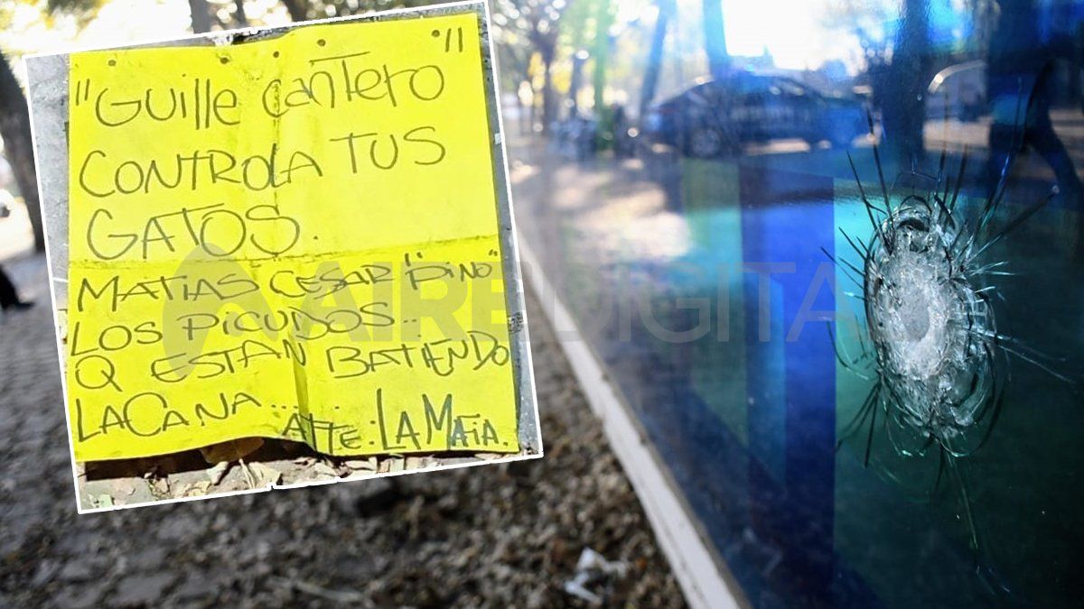 Dejaron una amenaza mafiosa a Guille Cantero.