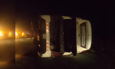 El accidente ocurrió a la altura de Lezama, en sentido a Mar del Plata. El accidente ocurrió a la altura de Lezama, en sentido a Mar del Plata.