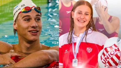 Todos con Sofía y Laureano: los nadadores de Unión que piden ayuda para competir en Colombia