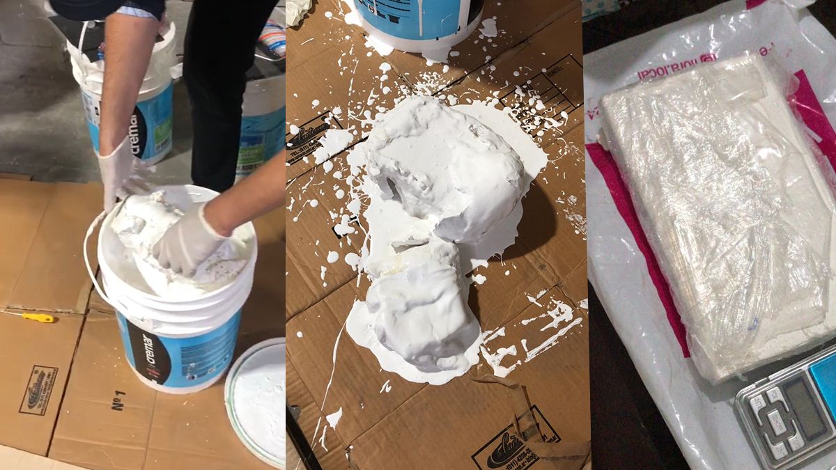 La cocaína salía desde la capital de Santa Fe y tenía como destino la localidad de Caleta Olivia, en provincia de Santa Cruz. 