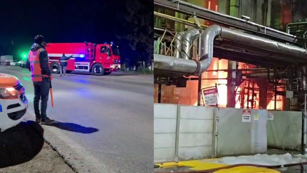 El incendio se desató en la noche del martes. El incendio se desató en la noche del martes.