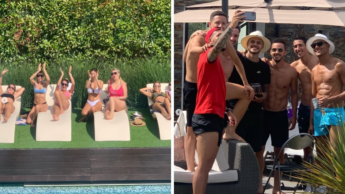 La reunión de futbolistas del PSG y sus parejas se dio en julio de 2020. La reunión de futbolistas del PSG y sus parejas se dio en julio de 2020.