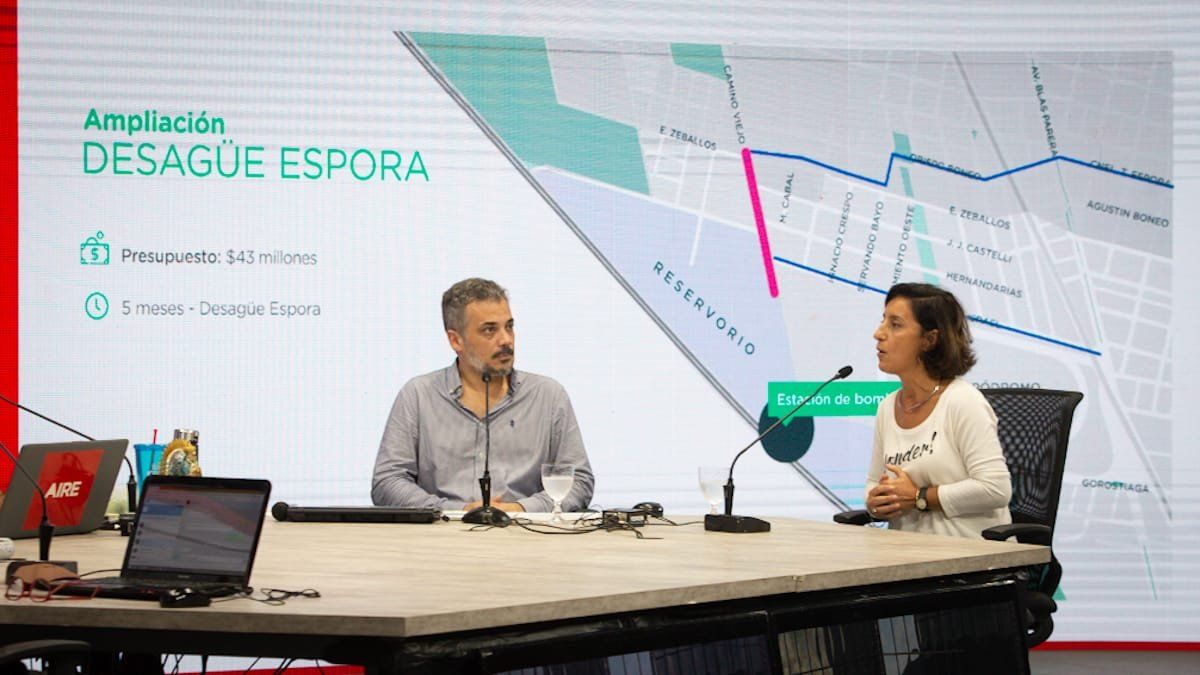 Mariano Granato, secretario general de la Municipalidad, junto a Silvina Serra, secretaria de Infraestructura.