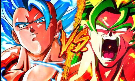 dragon ball fighterz: el espectacular duelo de gogeta y super broly tendra un final epico